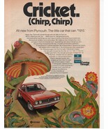 Plymouth Chrysler Cricket Vintage Print Ad April 1971 Popular Science Ma... - $6.84 CAD