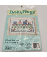 Vintage Baby Hugs Birth Record Cross Stitch Kit New 1989 Precious Keepsakes - $13.56 CAD