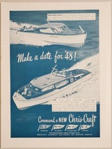 1947 Print Ad Chris-Craft 22&#39; Custom Sedan Boats 34&#39; Express Cruisers Algonac,MI - £15.79 GBP