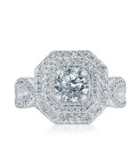 GIA 1.83 TCW Round Cut Natural Diamond Infinity Engagement Ring 18k Whit... - €6.261,00 EUR