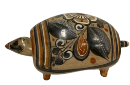 Mexican Artisan Made Folk Art Bobble Head Armadillo Terra Cotta Pottery - £22.88 GBP