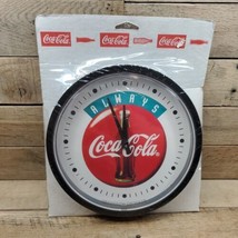 BRAND NEW Vintage 1995 ALWAYS Coca Cola WALL CLOCK SEALED - $29.65