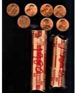 Lincoln Pennies Coin 1980  2 - ROLL OF 50 Lincoln pennies COPPER - $12.27 CAD