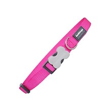 Red Dingo Plain Hot Pink Dog Collar  (12mm x 20-32cm)  - $19.00