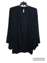 Cacique Cardigan Black Kimono Lightweight Knit Sweater Plus Size 26/28  - £11.57 GBP