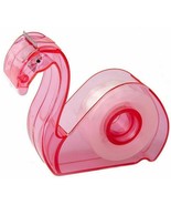 NEW Pink Flamingo Refillable Tape Dispenser w Clear Tape 3/4 INCH Pretty... - £4.46 GBP
