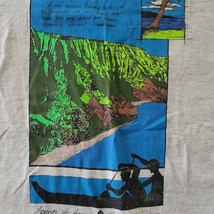 Vintage 1991 Single Stitch Kaua&#39;i Graphic T-Shirt  L 42/44 Napali Coast EUC - £8.56 GBP