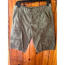 Calvin Klein Jeans Olive Green Cargo Shorts Casual Summer Wear Size 8 - $17.00