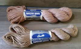 Bucilla Ever Match Tapestry 100% Wool Yarn 100 Yds Lot 2 Color 1955/2055 Mauve - $16.70