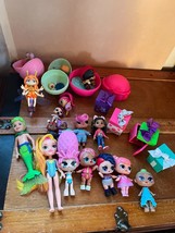 Large Mixed Lot LOL Small Unique Color Plastic Vinyl Jointed Girls Kitty Cat &amp; S - £15.54 GBP