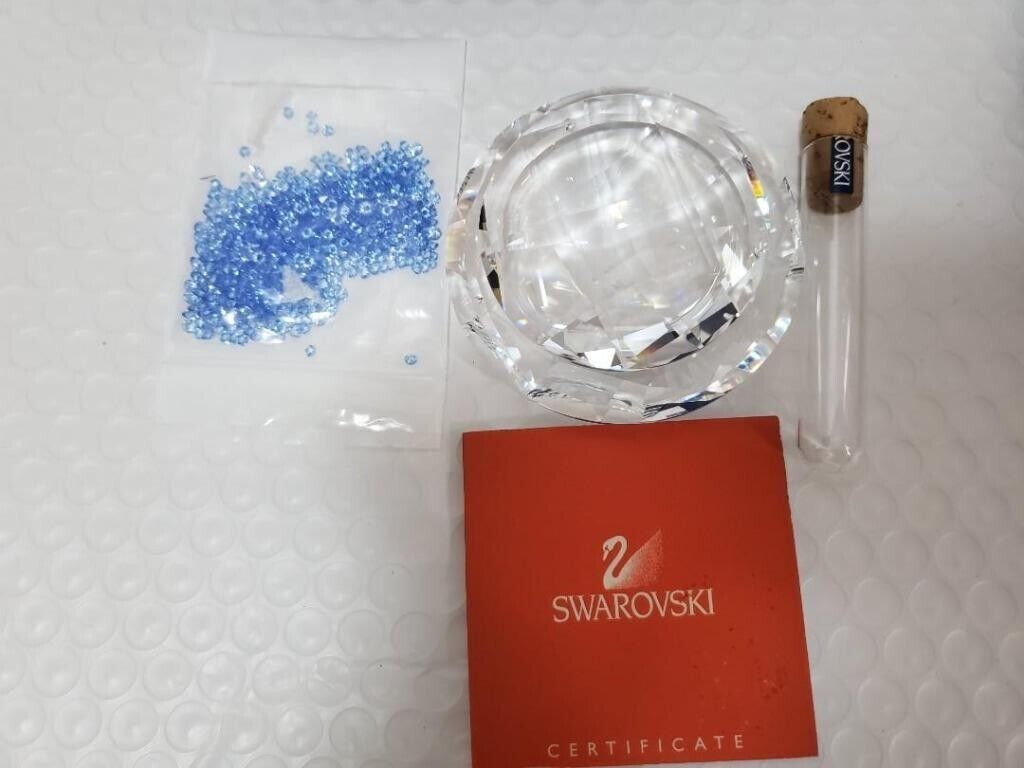 Primary image for SWAROVSKI 2005 TROPICAL JEWELLERY BOX WITH BLUE CRYSTALS #698714