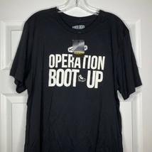 Keen T-Shirt Size Large Footwear Operation Boot Up Graphic Tee Top Black... - $17.81