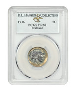 1936 5C PCGS PR68 (Brilliant) ex: D.L. Hansen - £10,089.09 GBP
