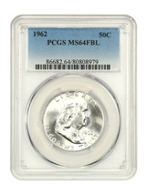 1962 50C PCGS MS64FBL - $203.70