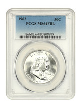 1962 50C PCGS MS64FBL - £162.24 GBP