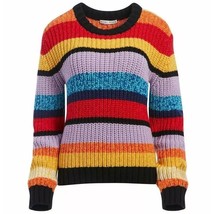 NWT Womens Size Medium Alice and Olivia Barb Wool Blend Knit Striped Sweater - £66.43 GBP