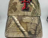Texas Tech TTU Red Raiders &#39;47 Brand Adjustable Hat Realtree Camo Camofl... - £15.20 GBP