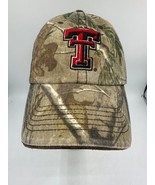 Texas Tech TTU Red Raiders &#39;47 Brand Adjustable Hat Realtree Camo Camofl... - £15.21 GBP