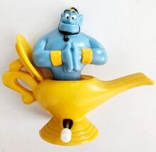 1990s Disney Aladdin Genie Wind Up Figurine Plastic Toy Burger King E94 - $363.77 MXN