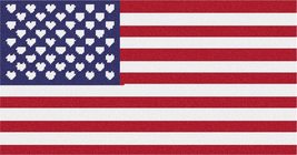 Pepita Needlepoint Canvas: American Flag Hearts, 16&quot; x 8&quot; - £91.36 GBP+