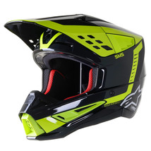 New Alpinestars SM5 Beam Black/Anthracite/Flue Yellow Helmet MX Motocross Adult - £173.24 GBP