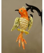 Vintage Estate Costume Jewelry ART Tropical Parrot Bird Enamel Metal Bro... - £16.57 GBP