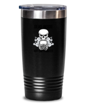 20 oz Tumbler Stainless Steel Funny Dead Inside But Caffeinated  - £24.08 GBP
