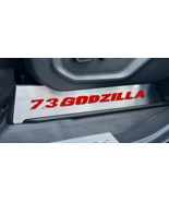 2017-2022 FORD F250 BRUSHED STAINLESS LOWER SEAT VANITY PLATE WITH &quot;7.3 ... - $119.95