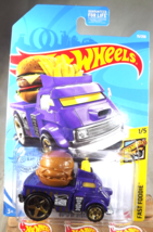2021 Hot Wheels #15 Fast Foodie 1/5 BUNS Of STEEL Purple w/Gold 5 Spoke ... - $10.00