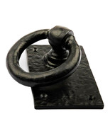 Cast Iron Rustic Deluxe Oxford Ring Swivel Door Knocker With Strike Plat... - $25.99