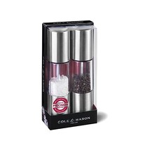 Cole &amp; Mason Precision Grind Oslo Acrylic and Stainless Steel Salt &amp; Pep... - $89.00