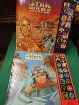 STAR WARS Set of 2 Play-a-Sound Books-A NEW HOPE &amp; EPISODE 1 - £15.27 GBP