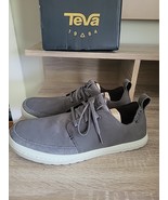 Men’s Shoe Teva M Canyon Life Leather Shoes Loafer Causal Gray Size 11 - $79.19