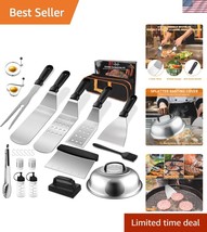 23-Piece Stainless Steel Griddle Accessories Kit for Outdoor BBQ Enthusi... - €31,06 EUR