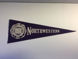 Vintage 1950s Northwestern University College Hormel Pennant 3.5&quot; x 9.5&quot; - £10.64 GBP