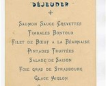 Sillie le Guillaume French Commune Restaurant Menu Card 1926 Laval  - $11.88