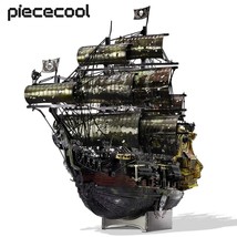 Piececool 3D Metal Puzzle The Queen Anne&#39;s Revenge Jigsaw Pirate Ship Model Buil - £28.41 GBP