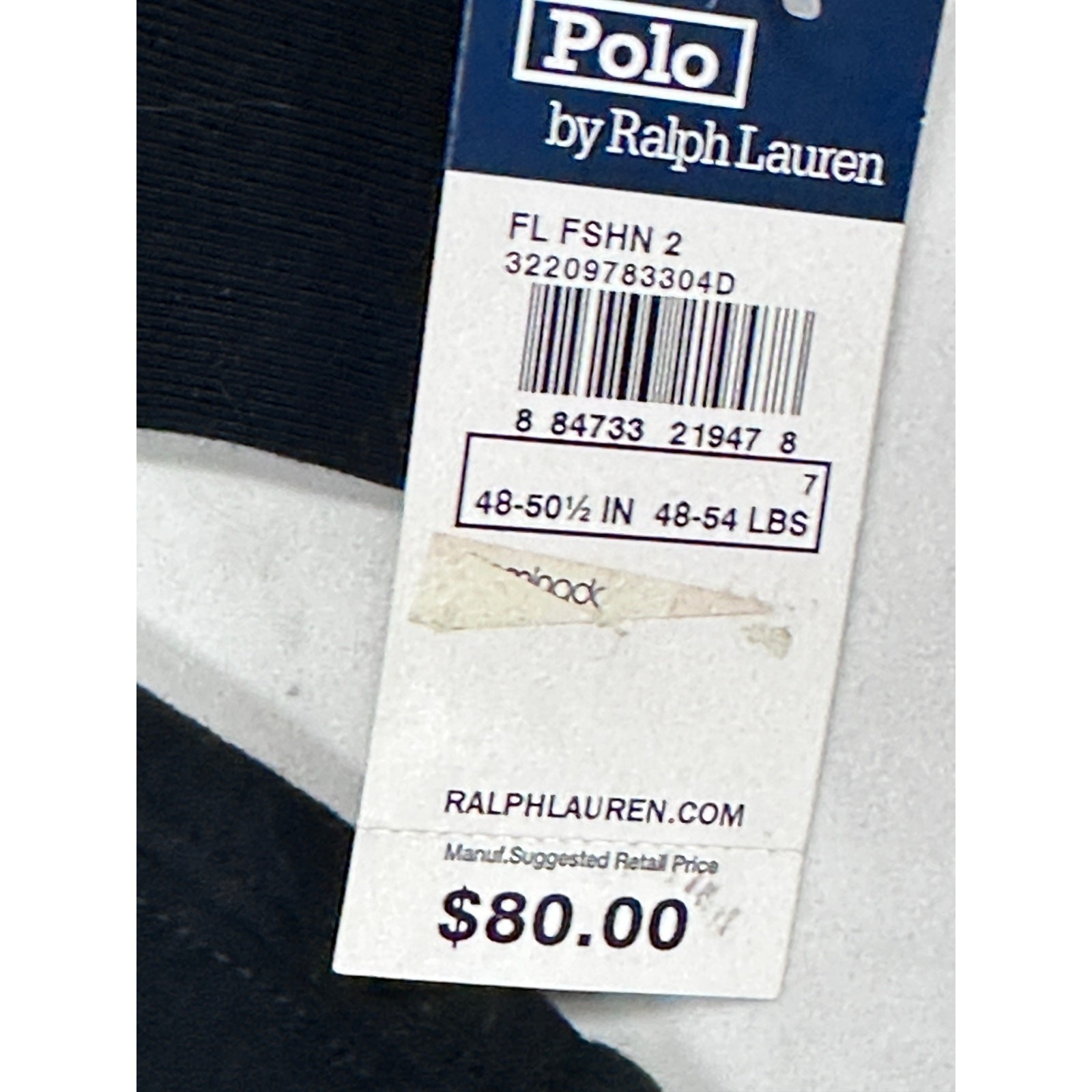 RETRO Polo Ralph Lauren Blue Label Boys 7 Vintage P Cotton Sweatshirt Black NWT Item image 5