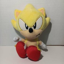 Sonic The Hedgehog 30th Anniversary 9&quot; SUPER SONIC Plush Preowned toy - $8.91