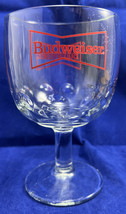 Vintage Budweiser King of Beers Glass Thumbprint Beer Goblet - £6.67 GBP