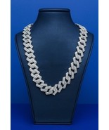 24 Inch Mens Miami Cuban Link Chain Iced Out Bling Diamond Necklace HipHop - $49.43 CAD