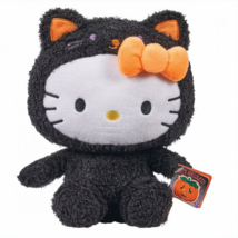 Hello Kitty in Black Cat Costume 10 inch Plush Toy Doll by Sanrio NWT - $16.65