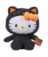 Hello Kitty in Black Cat Costume 10 inch Plush Toy Doll by Sanrio NWT - $16.65