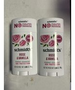 2 Pack - Rose + Vanilla Natural Deodorant Stick (2.65 oz.) Aluminum-Free - $23.64