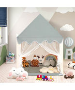 Kids Large Play Castle Fairy Tent with Mat-Beige - Color: Beige - $134.99