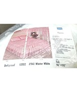 VTG Sears Full Quilted Bedspread White 96”X 110” Ruffled Ramona Collection - €47,99 EUR