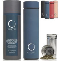 Thermos With Infuser - Stainless Steel Insulated Tumbler For Loose Leaf Tea, Ice - £44.09 GBP