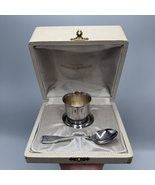 Vintage French Christening Set Frionnet François Silver Egg Cup Baby Spo... - $240.00