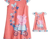 Peppa Pig  Girls 2T Pajamas Nightgown Set Matching 18&quot; Doll Gown New FRE... - $19.79