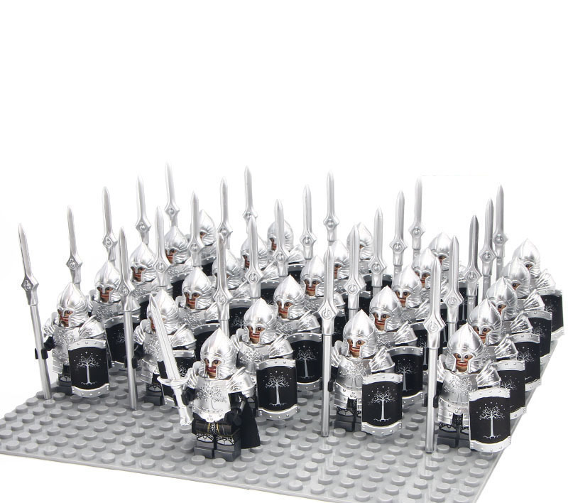 Gondor Spear Army Soliders The Lord of the Rings 21pcs Minifigures Sets